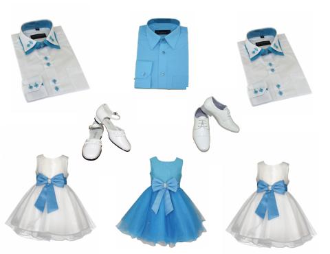 Communion en bleu et blanc